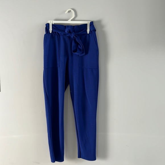 Boohoo Petite Tie Waist High Waisted Pants - Picture 2 of 5